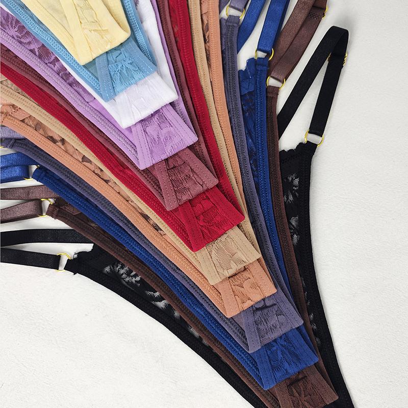 12pcs/Set Low Rise Sexy Women's G-string Breathable Comfortable Female Lingerie Elegant Lady Thongs Underwear Panties