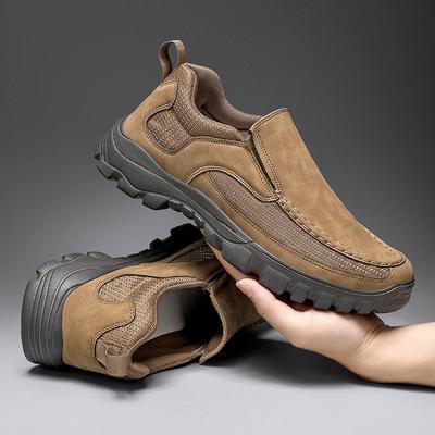 Handgefertigte Leder Freizeitschuhe Herren Sneaker Outdoor Herrenschuhe Atmungsaktive Flats Schuh Heißer Verkauf Plateau Slipper Herren Loafer
