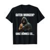 Guten Morgen Ganz Dnnes Eis Funny Coffee T Shirt With Gorilla Design Black Vintage Washed Versatile Unisex Streetwear Slightly