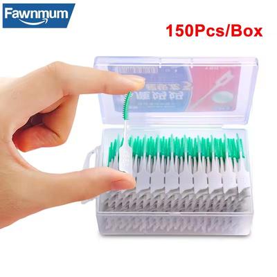 150Pcs/box Dental Floss Stick Tooth Cleaning Interdental Brush Dental Floss Pick Oral Hygiene Care Ultra-Fine Dental Floss Tooth