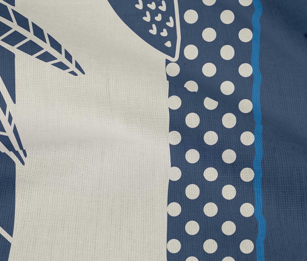 oneOone Cotton Flex Medium Blue Fabric Tropical Dress Material Fabric Print Fabric By The Yard 40 Inch