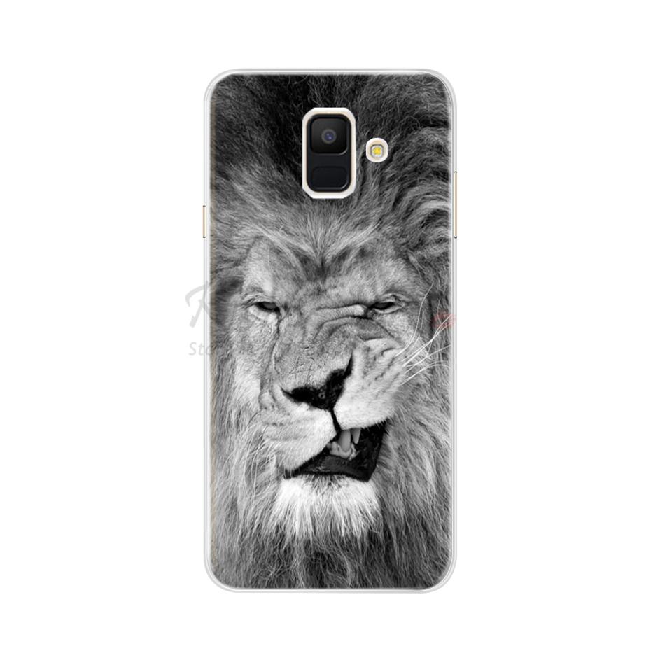 Case For Samsung Galaxy A6 2018 Transparent Cartoon Soft TPU Silicone Phone Cases Back Cover For Samsung Galaxy A6 A 6 Plus 2018