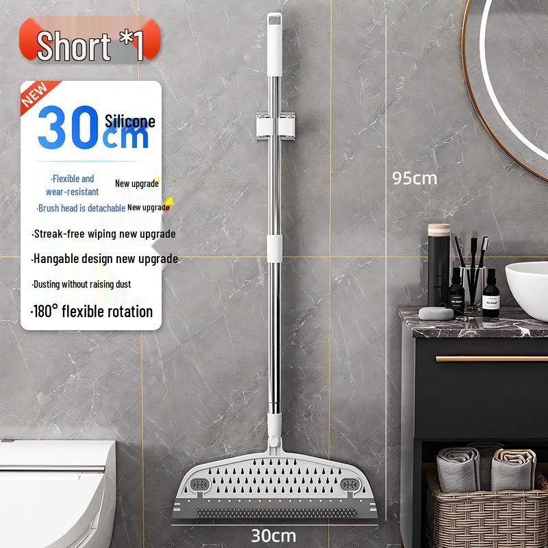 

Волшебная швабра для ванной и пола, водосгон: Скребок для воды и подметальник «Один взмах».