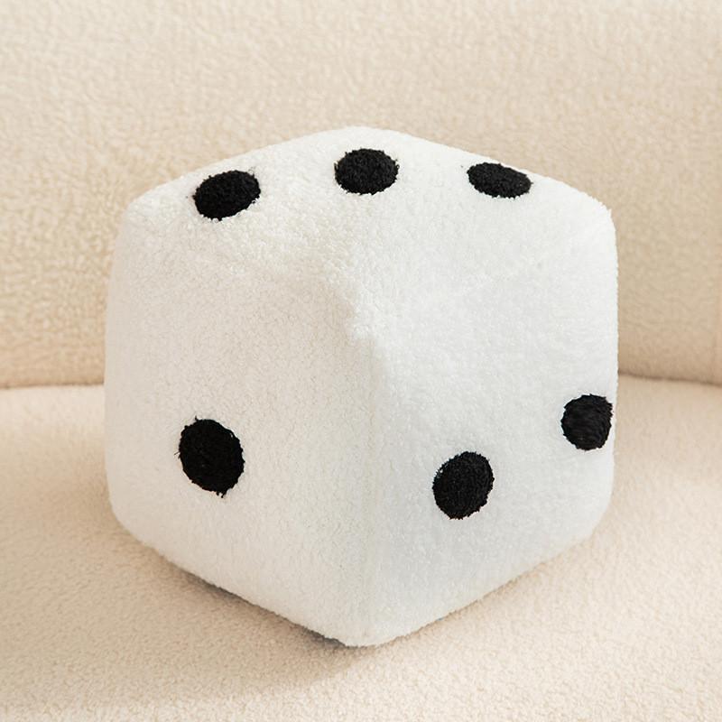 Plush Pattern Dice Toy Cute Cartoon Cushion With Pp Cotton Filling Office Home