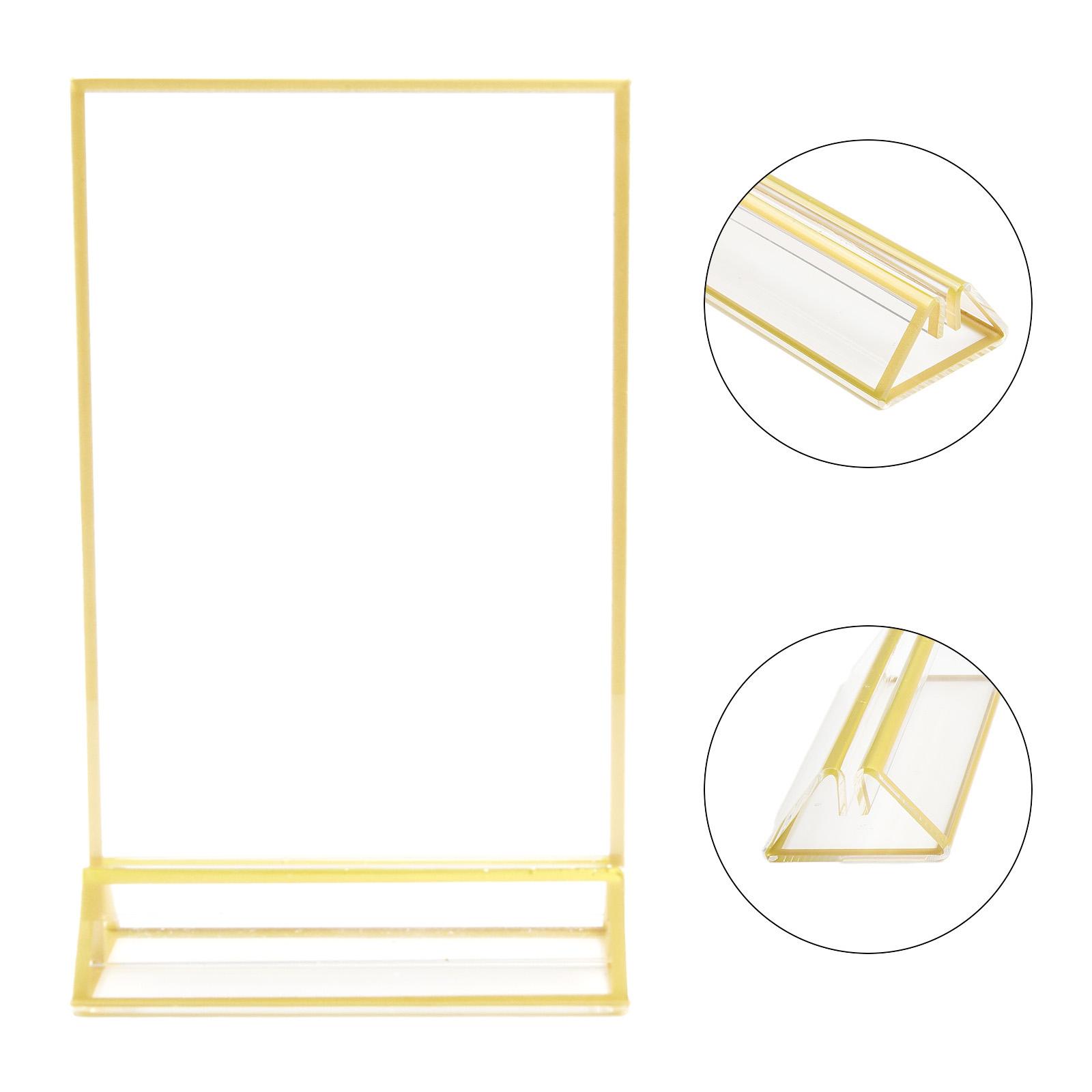 T-shaped Display Stand 10*15cm/13*18cm/15*21cm Acrylic Easy To Install Transparent Vertical/horizontal High Quality