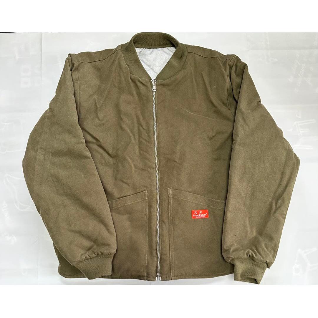 Used Cookman Olive & Silver Reversible Military Jacket