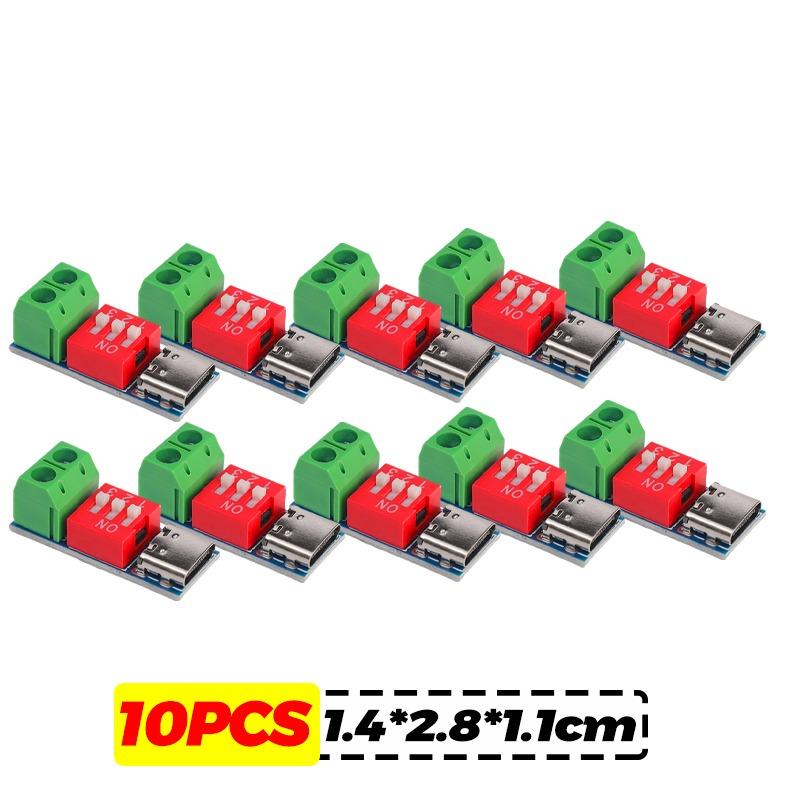 Typ-C PD QC Trigger 5V~20V Wählschalter Einstellung DC Spannungs-Stromversorgungsmodul Wählschalter Spannung Schnelllade-Täuschungsmodul