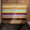 Rainbow Week Entrance Doormat Indoor Outdoor PVC Rubber Bottom Non Slip Waterproof Bathroom Carpet Rugs Front Door Floor Mats