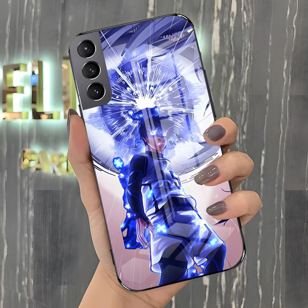 Comics B-Blue Lock Phone Case For Samsung A25 A13 A33 5G A54 A36 A35 A56 A52 A14 Shockproof Glass Cover