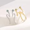 Fashionable and Personalized Snake Shaped Earrings, Light Luxury Design, Cool and Cool Style, Snake Earrings, Ear Accessories
