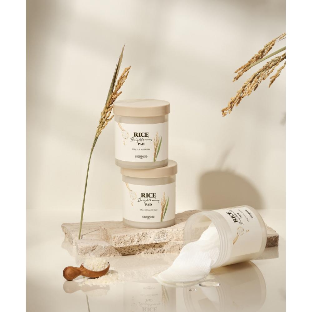 Skinfood Rice Brightening Pads  250g  60 Sheets NONE