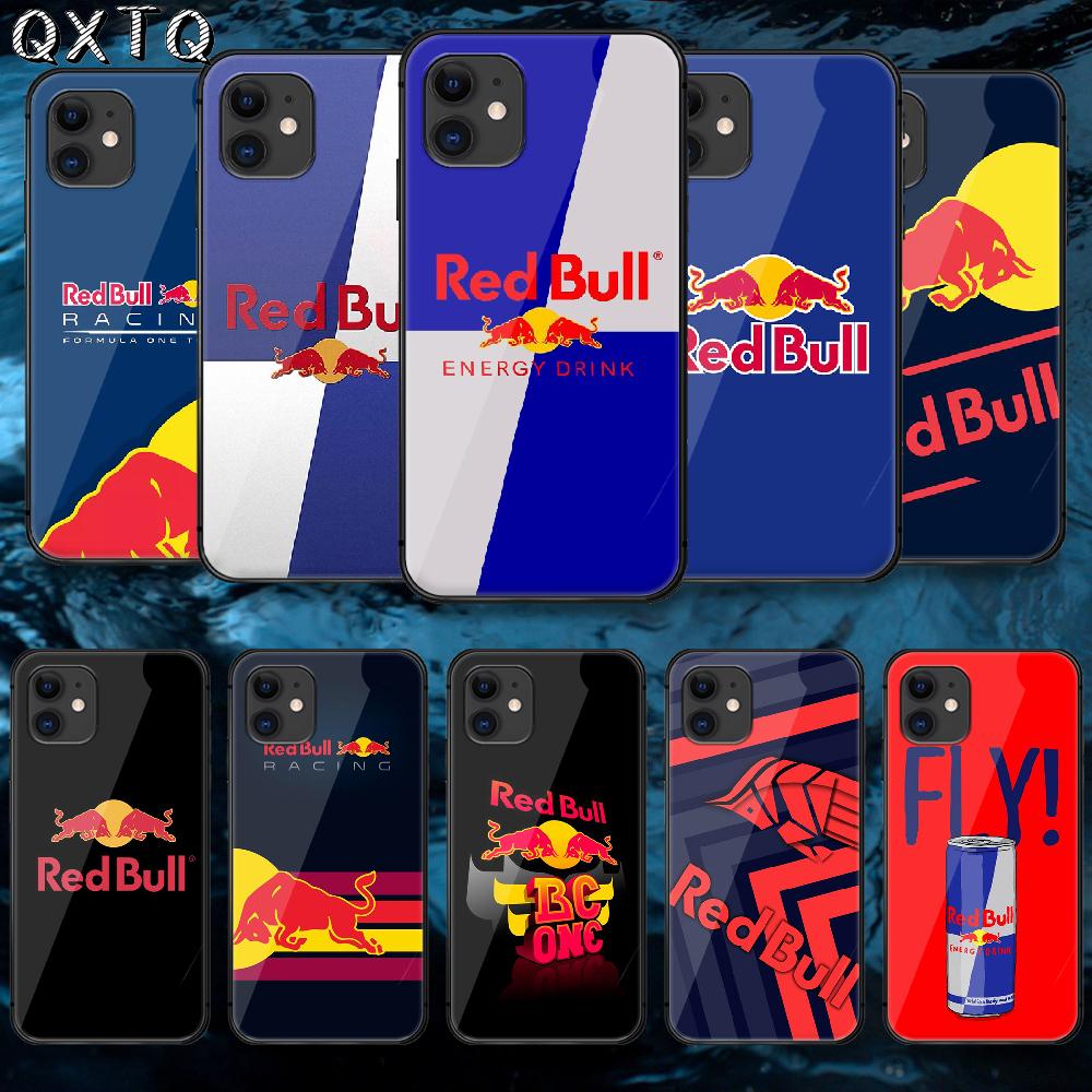 Red Drink Bulls Logo Case For iPhone Samsung Galaxy Redmi Note S 17 16 15 14 13 20 24 25 54 Pro Max Ultra Fe Tempered Glass Cover
