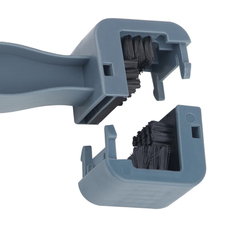 Multifunctional Chain Cleaner Features Tail Brush for Sprocket Maintenance Light Weight Design Chain Cleaning Brush
