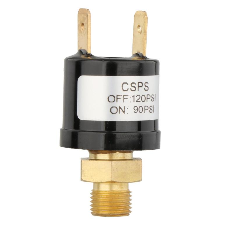 Heavy Duty Air Compressor Pressure Control Switch Valve 12 V 1/8 inch End Copper Air Horn Pressure Switch Parts
