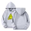 Kids' Long Sleeve Loose Pullover Letter Print Drawstring Hooded Sweatshirt
