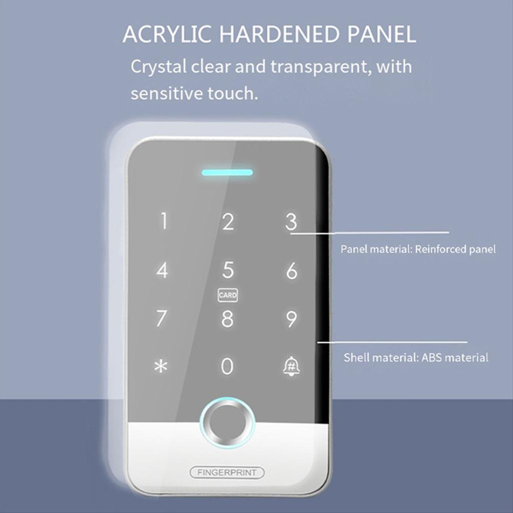 NFC Tuya Access Control Fingerprint Keypad 125K RFID 13.56M IC Standalone Access System Door Opener Card Reader Unlock