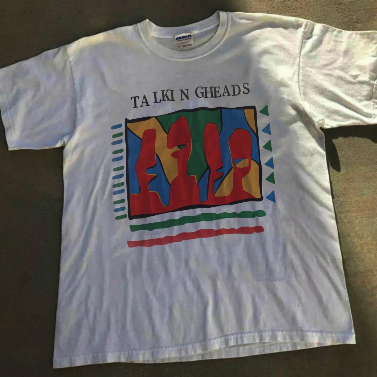 Talking Heads T shirt Talking Heads Retro White Unisex T shirt Reprint KH13725 M