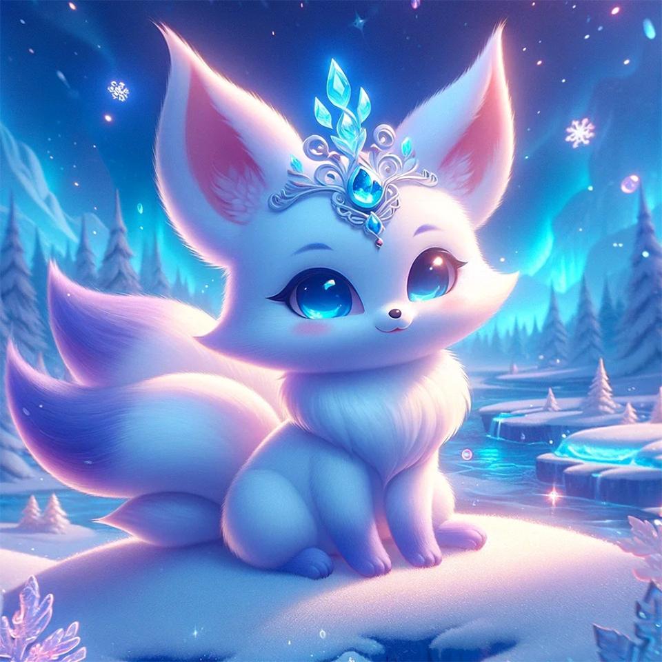 

5D алмазная живопись новый продукт лиса фантазия полный квадрат круговая вышивка мозаика животное DIY алмазная живопись украшение дома Full Round 20x20CM