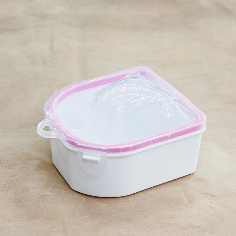 Double-Layer Manicure Soak Bowl for Nail Softening and Cuticle Removal with Exfoliation and Sterilization.