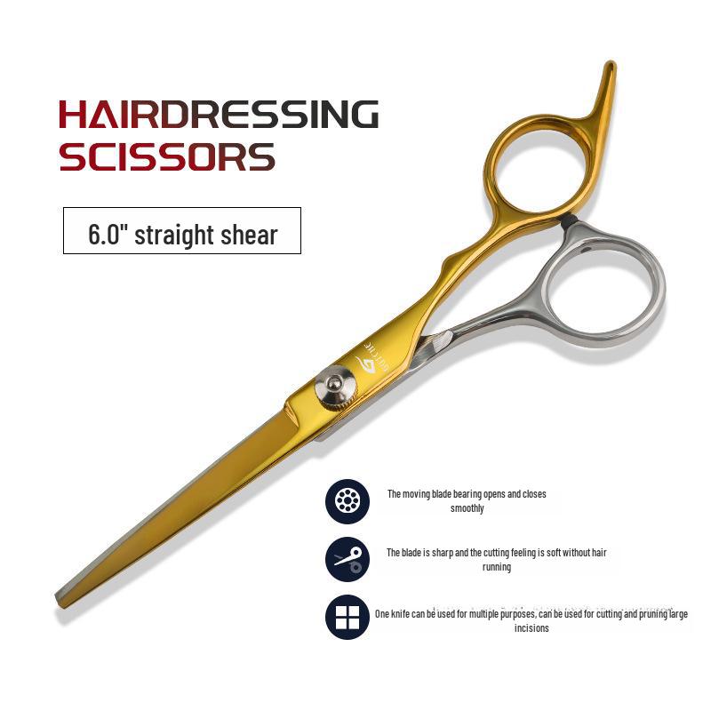 Professional 6-Inch Barber Hairdressing Scissors Set: Includes Flat Shears & Thinning Shears