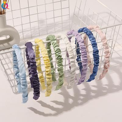 Eleganter Satin Plissierter Haarreif Damen Süßer Schlichter Stirnband Stoff Alleskönner Haarband Mädchen Haarreif Kopfschmuck Haaraccessoires