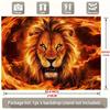 1 item Judas Lion Flame Background Decorative Photography Props Polyester Banner Decoration Home Decoration Room Decoration