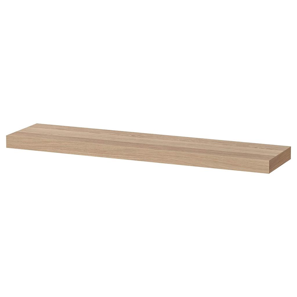 IKEA Wall Shelf 110x26 Cm White Stained Oak Effect LACK (504.182.13)