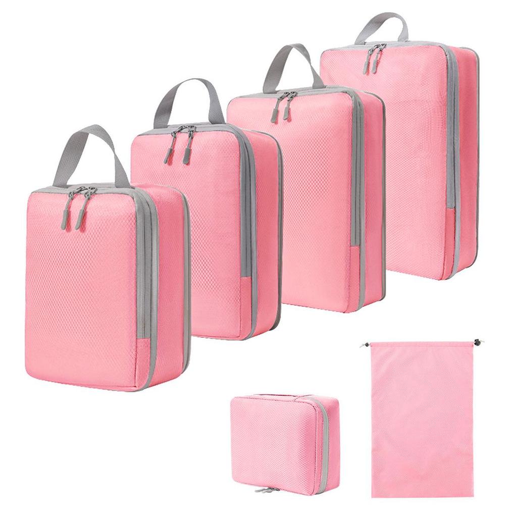 Compression Travel Storage Set: Washable Organizer for Cosmetics, Shoes, and Clothes