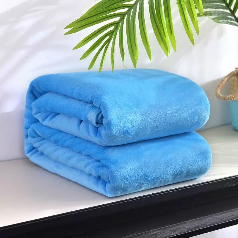 Solid Color Flannel Blanket Bed Throw Blanket On Bed / Sofa / Travel 100x150cm 150x200cm 180x200cm 200x230cm Blanket Adult/kids
