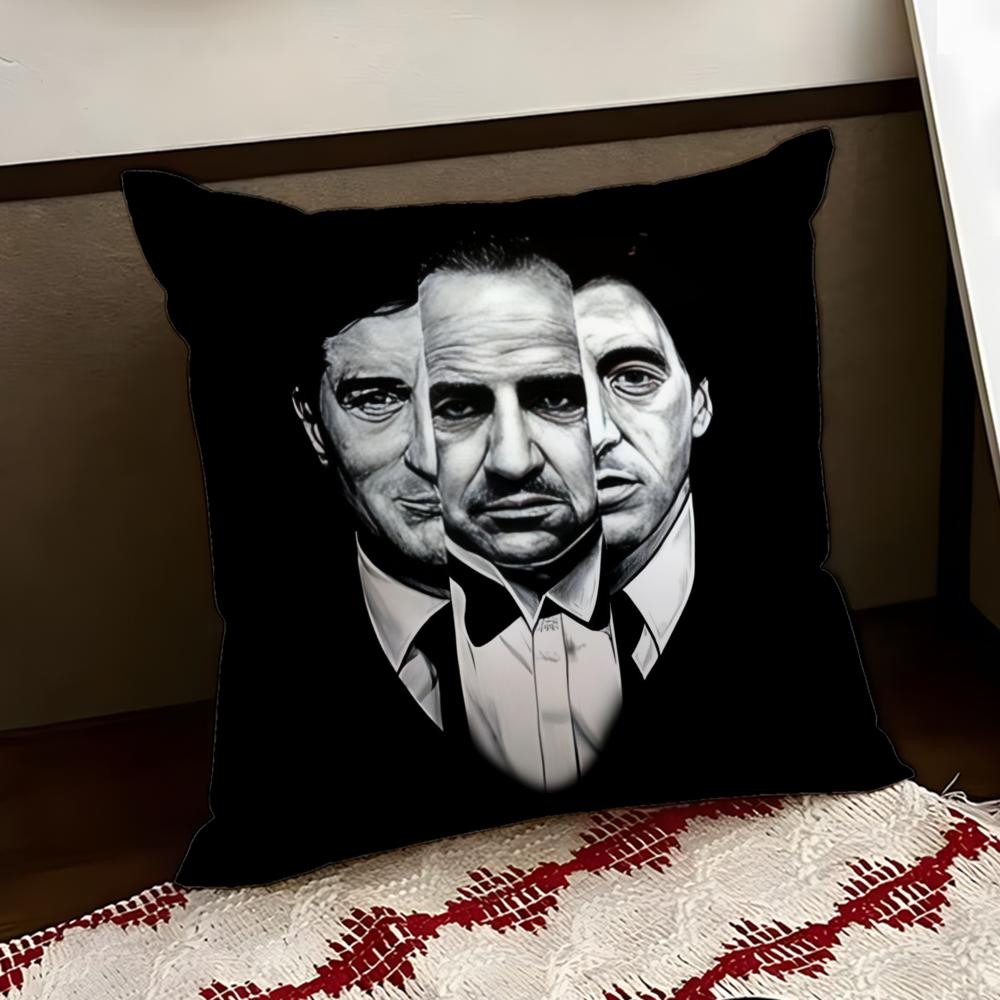 The GGodfather Movie Cushion Cover Reversible Soft Durable Pillow Cover Home  Car MultiScene Use for Daily Comfort