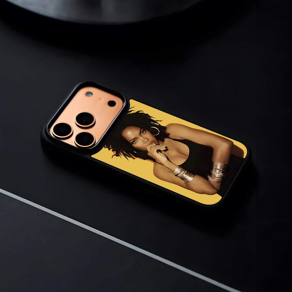 Singer Lauryn H-hill Phone Case For IPhone 17 16 15 14 13 12 Pro Max Plus Black Frame Hard Shell