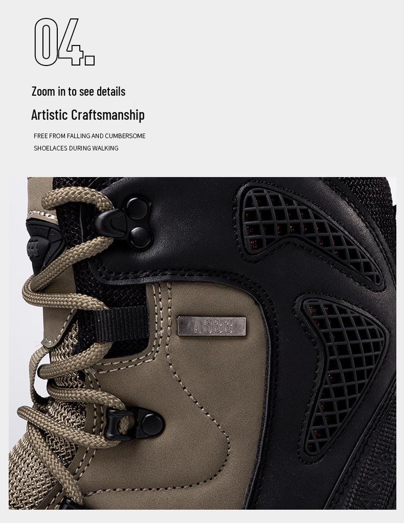 Pánské 2023 Delta taktické boty středního střihu odolné proti opotřebení pro venkovní turistiku a vojenské použití