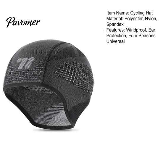 All-season Cycling Beanie Outdoor Hat Windproof Ear Protection Motorcycle Helmet Liner Riding Running Elastic Head Cover Men Women Four Seasons
