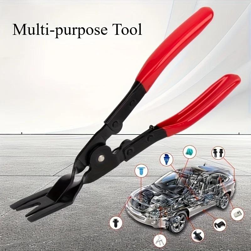 Prong Car Clip Removal Pliers, Labor Saving Auto Trim Panel Fastener Retainer Rivet Remover Tool for Car Door Dashboard Interior