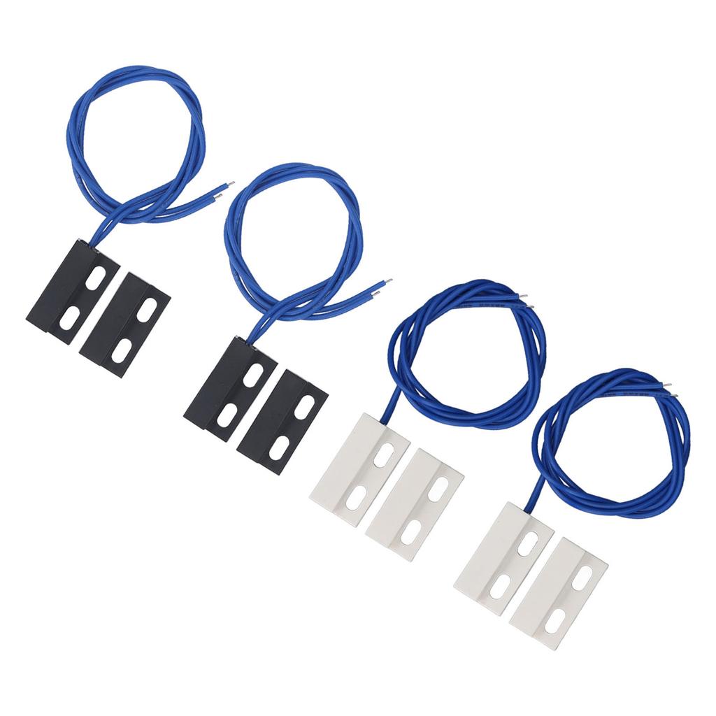 2 perechi întrerupător magnetic de ușă normal închis, încastrat, senzor de contact pentru poarta ferestrei pentru Home Securit