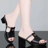 New High-heeled Shoes with Mid-heels, Stylish Flip-flops for Women, Versatile Shoes for All Occasions