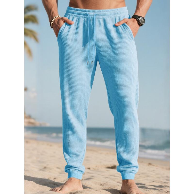 Sommer Herren Sport- und Freizeit Fitness Bundle Kordelzug Jacquard Weite Hose Basketball Laufhose