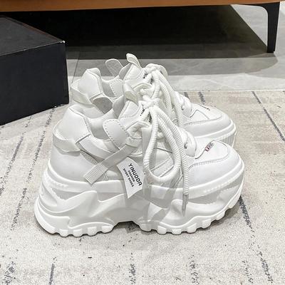 Fashion Autumn Women's Sneakers New Breathable High Platform Shoes Woman Ladies Vulcanize Casual Chunky Sneakers Zapatillas Mujer 8CM