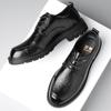 2024 Classic Genuine Leather Men's Dress Shoes Black Brown Cap Toe Lace-Up Oxford Company Business Office Formal Shoes for Men