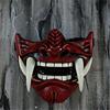 Rote Hannya Dämon Samurai Maske - Japanisches Noh Cosplay für Halloween