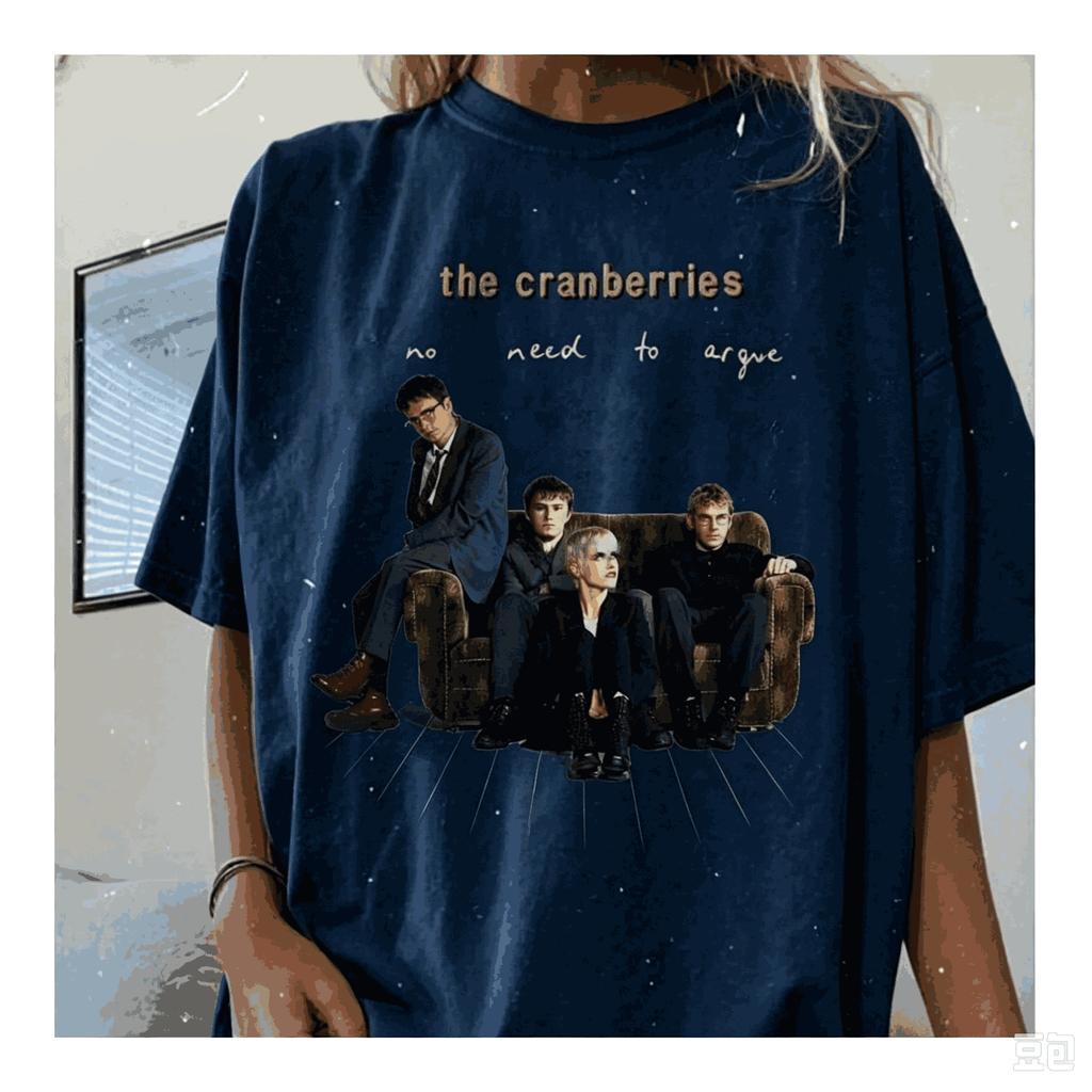 2026 The Cranberries Grafické tričko Vintage Rocková kapela Skupinové foto Potisk Pánské Dámské Letní Krátký rukáv Unisex Ležérní Oversized Streetwear Trička Top