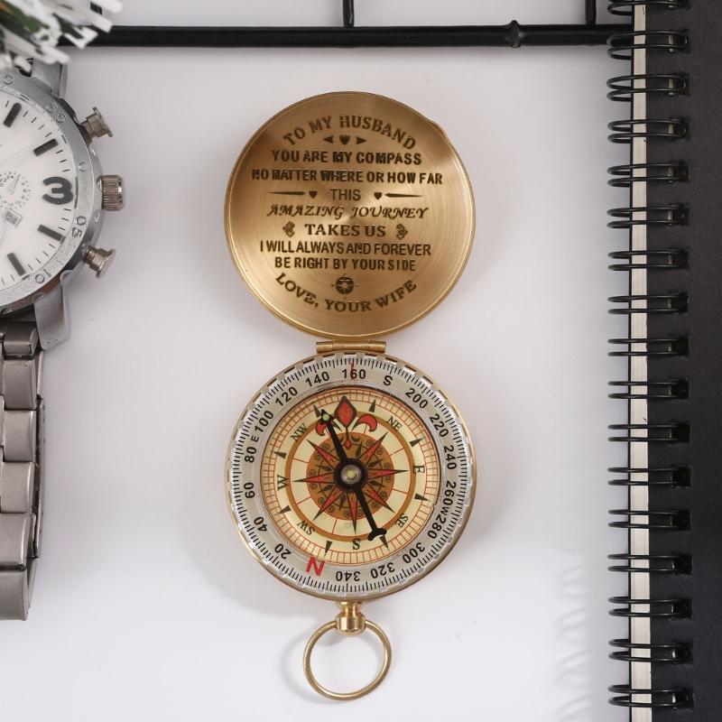 Personalized Compasses Vintage Directional Compasses Adventure Accessory Birthday Gift for Son/Daughter/Husband/Wife
