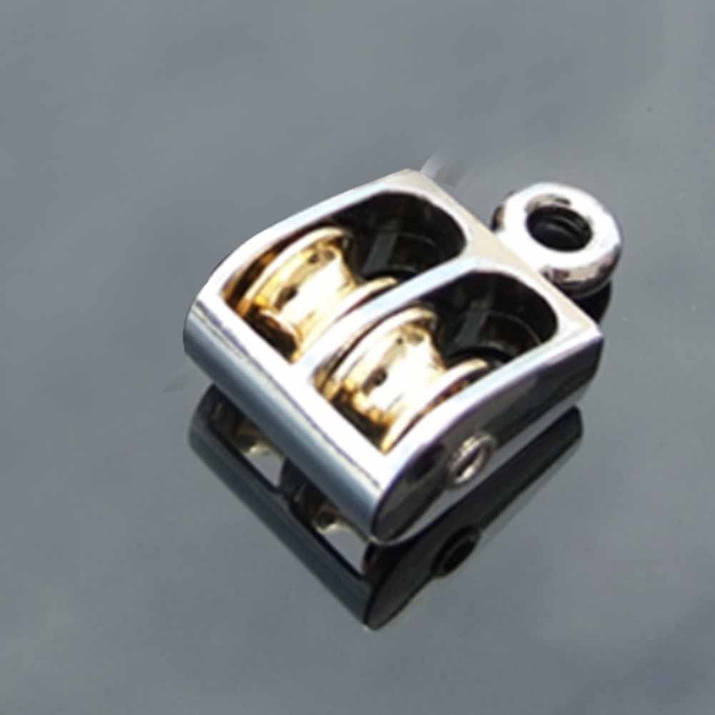 Sheaves Lifting Pulleys Double Fixed Pulley Model 36mm/52mm/75mm Beautiful Convenient Lifting Metal Zinc Alloy