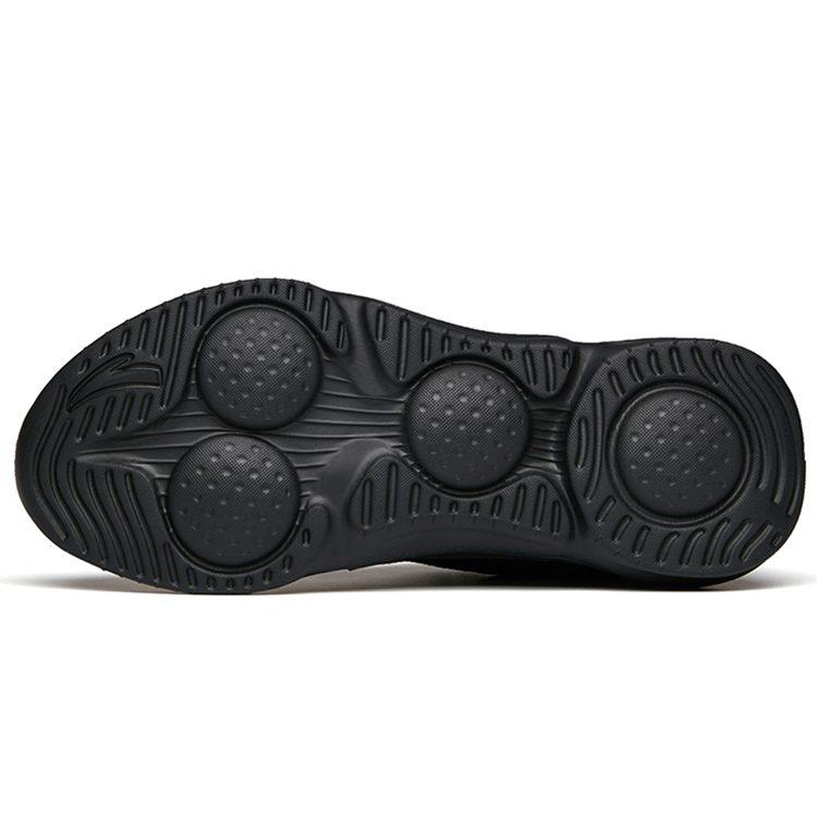 Anta Cushioning Slip Resistant Abrasion Resistant Low Top Running Shoes Men's Black 112145532-2