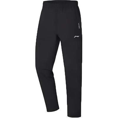 Li Ning Sports Running Training Quick-Dry Long Pants Men Bottoms Black AYKS783-1