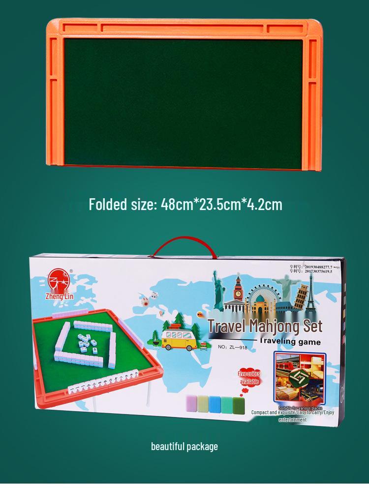 Conjunto de Mahjong Compacto: Azulejos Pardal Sólidos Esculpidos, Tamanhos 24mm e 30mm, Ideais para Uso em Viagens e Dormitórios