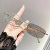 Photo-sensitive Gray-scale Small Frame Fashionable Anti-blue Light Glasses High-end Color-changing Near-sighted Glasses 026