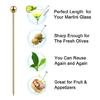 10Pcs Cocktail Picks Stainless Steel Martini Picks Reusable Metal Cocktail Pick