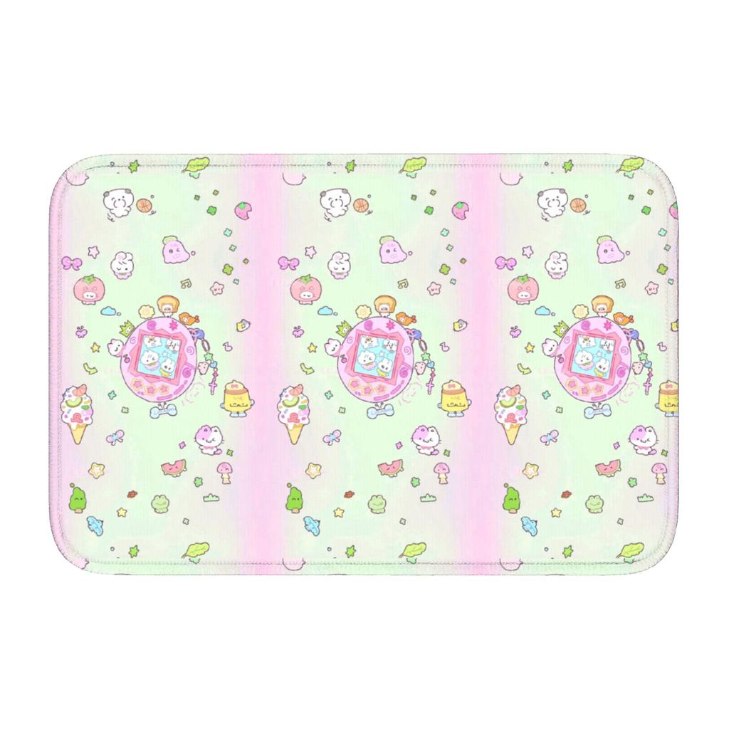 Tamagotchies Cartoon Floor Door Kitchen Bathroom Mat Anti-Slip Indoor  Doormat Garage Living Room Entrance Rug Carpet Footpad
