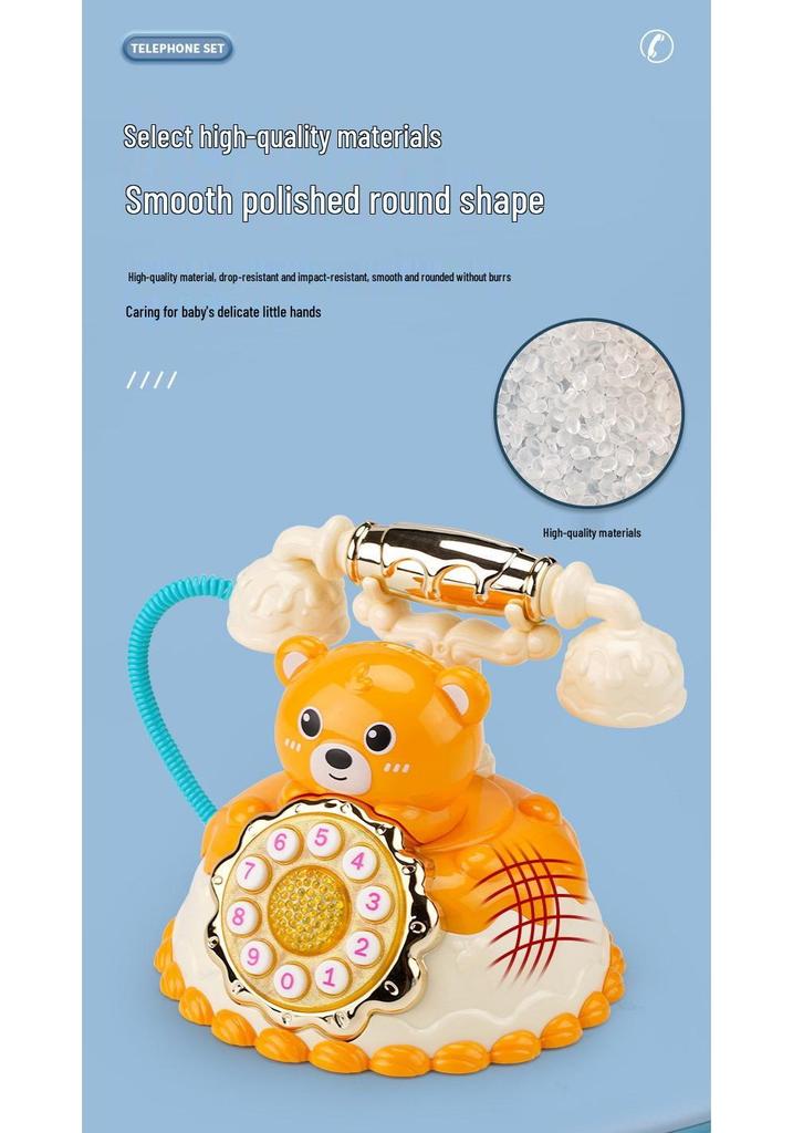 Musical Toy Phone for Early Childhood Development - Simulated Landline for Boys & Girls